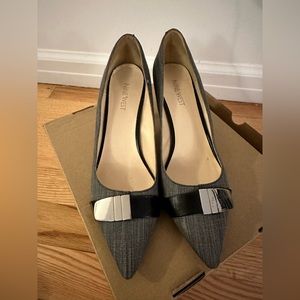 Nine West Gray Kitten Heels